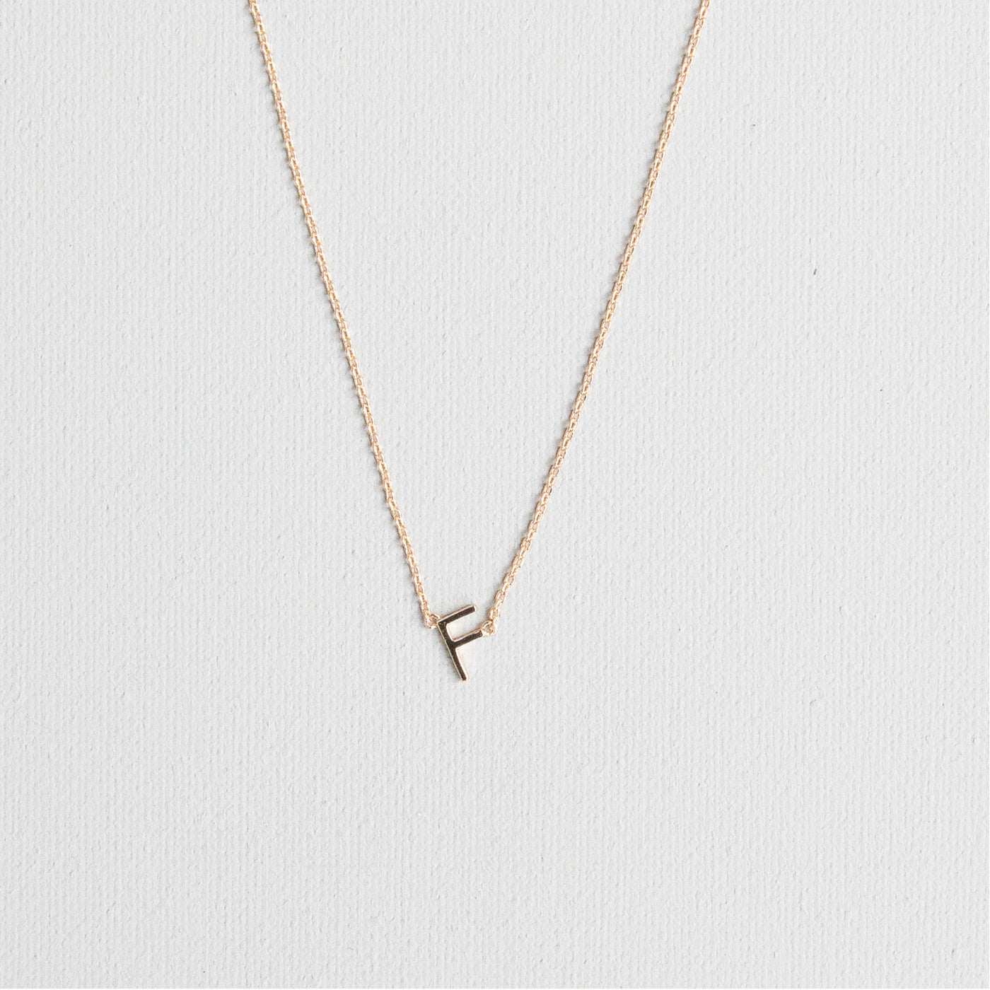 Luxe Delicate Initial Necklace | Gold