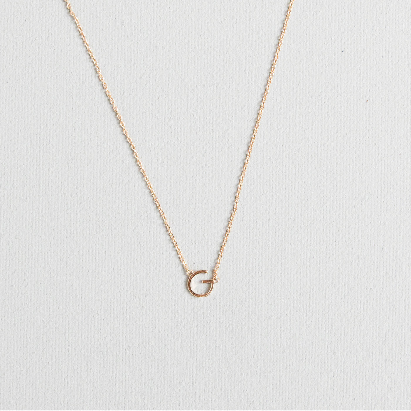 Luxe Delicate Initial Necklace | Gold