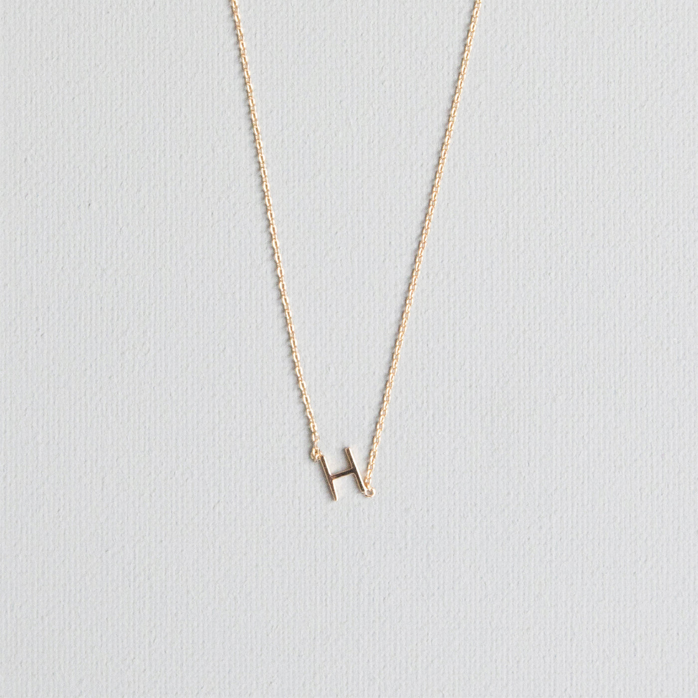 Luxe Delicate Initial Necklace | Gold
