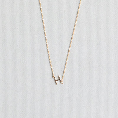 Luxe Delicate Initial Necklace | Gold
