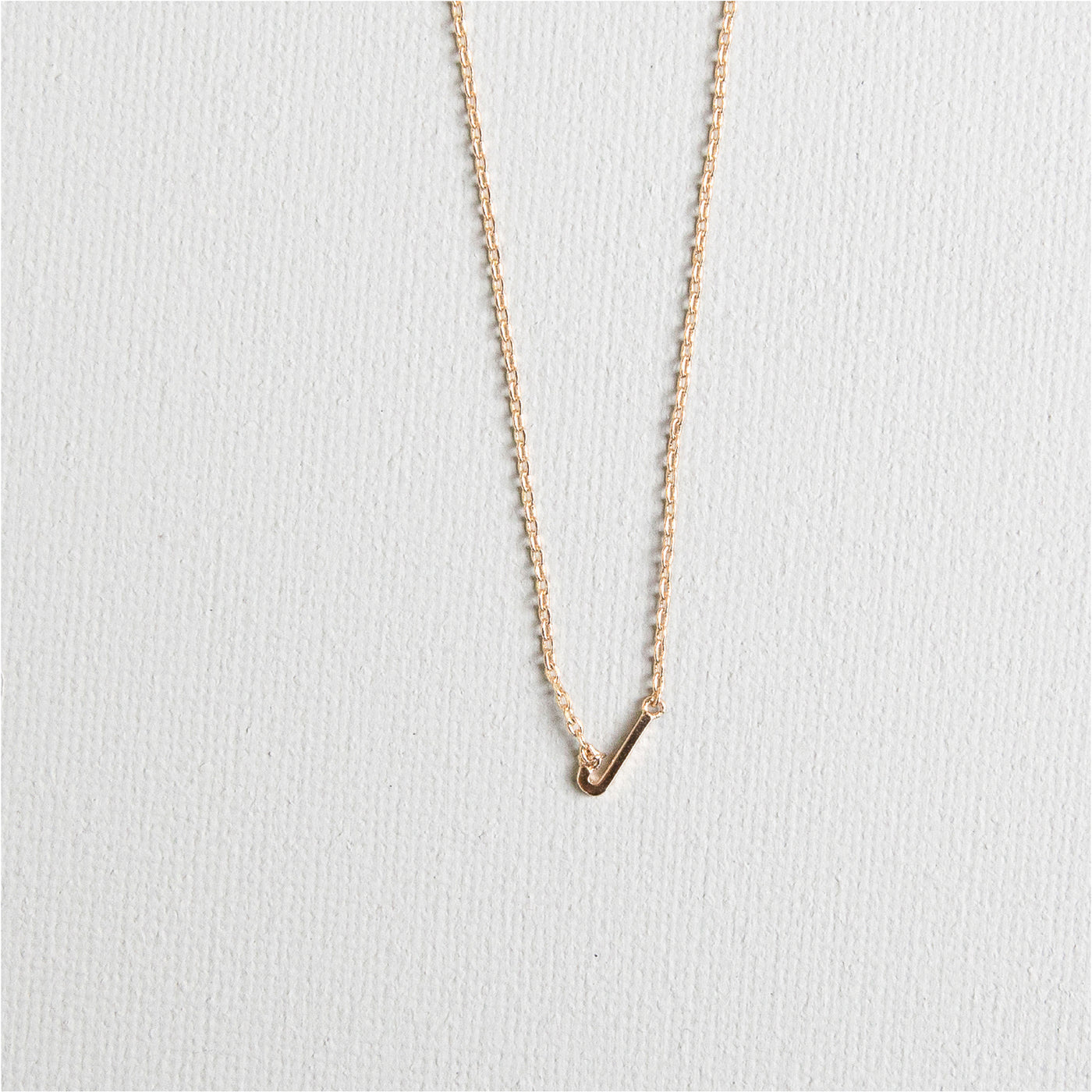 Luxe Delicate Initial Necklace | Gold