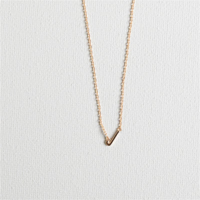 Luxe Delicate Initial Necklace | Gold