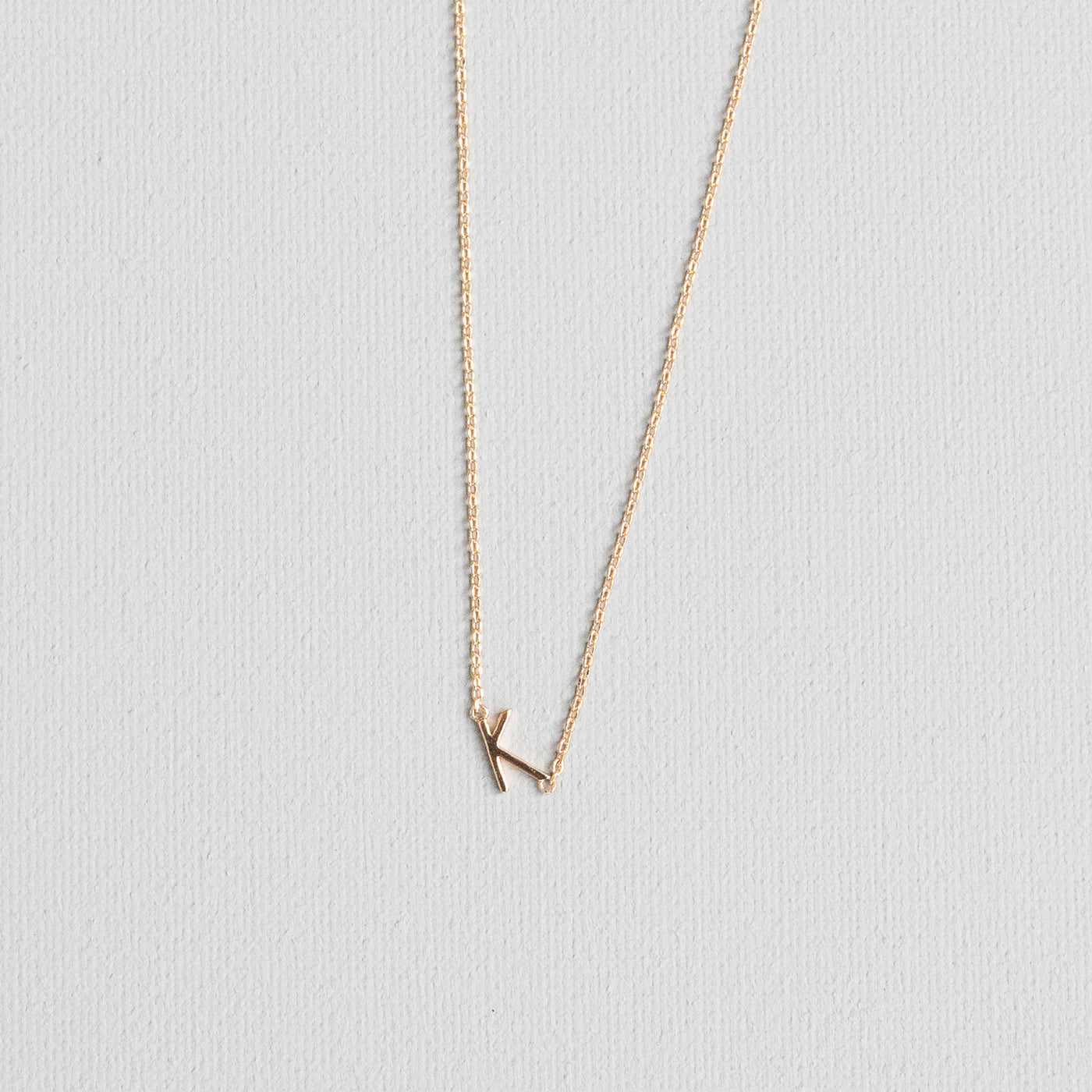 Luxe Delicate Initial Necklace | Gold