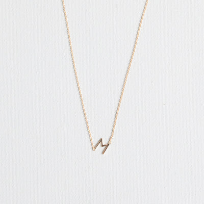 Luxe Delicate Initial Necklace | Gold