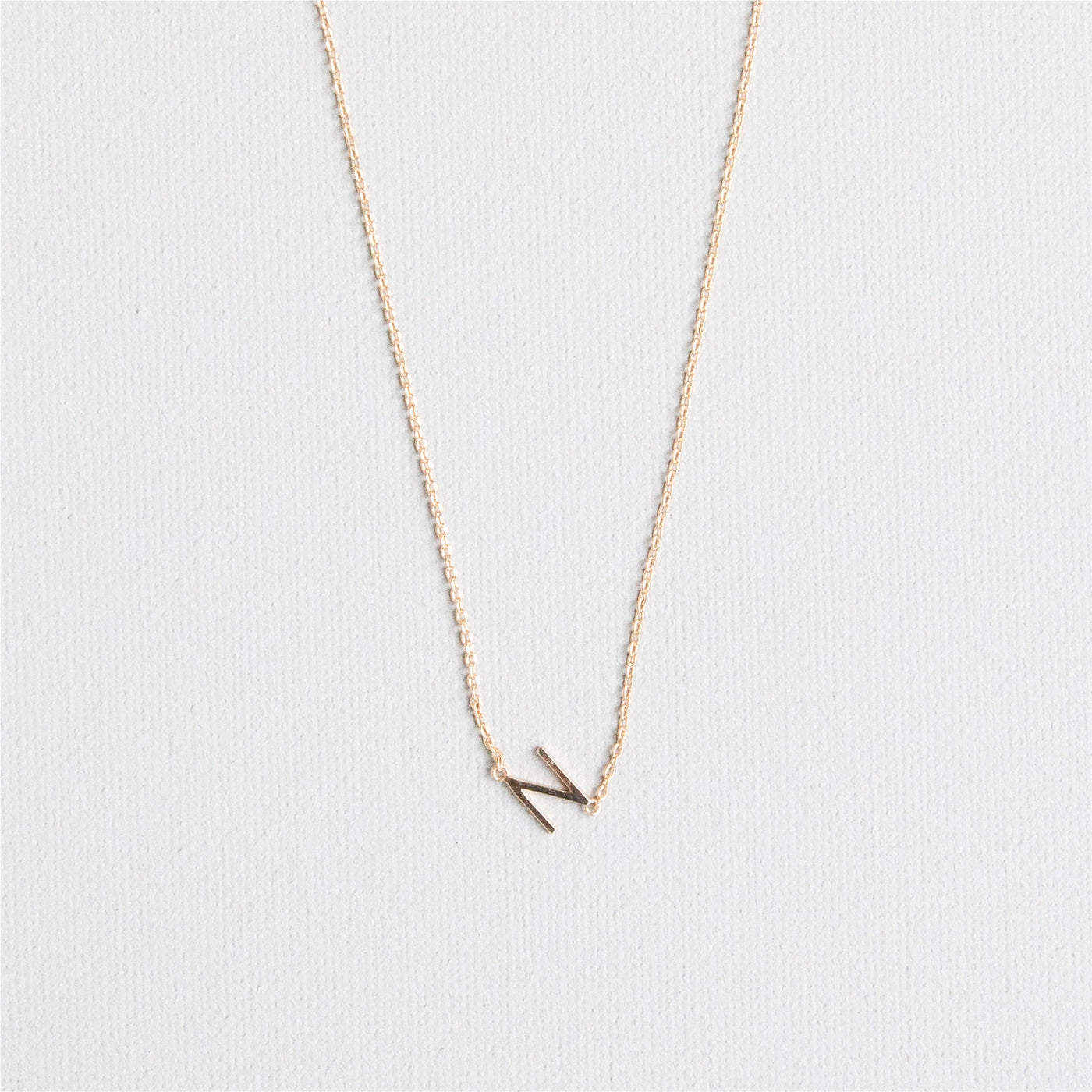 Luxe Delicate Initial Necklace | Gold
