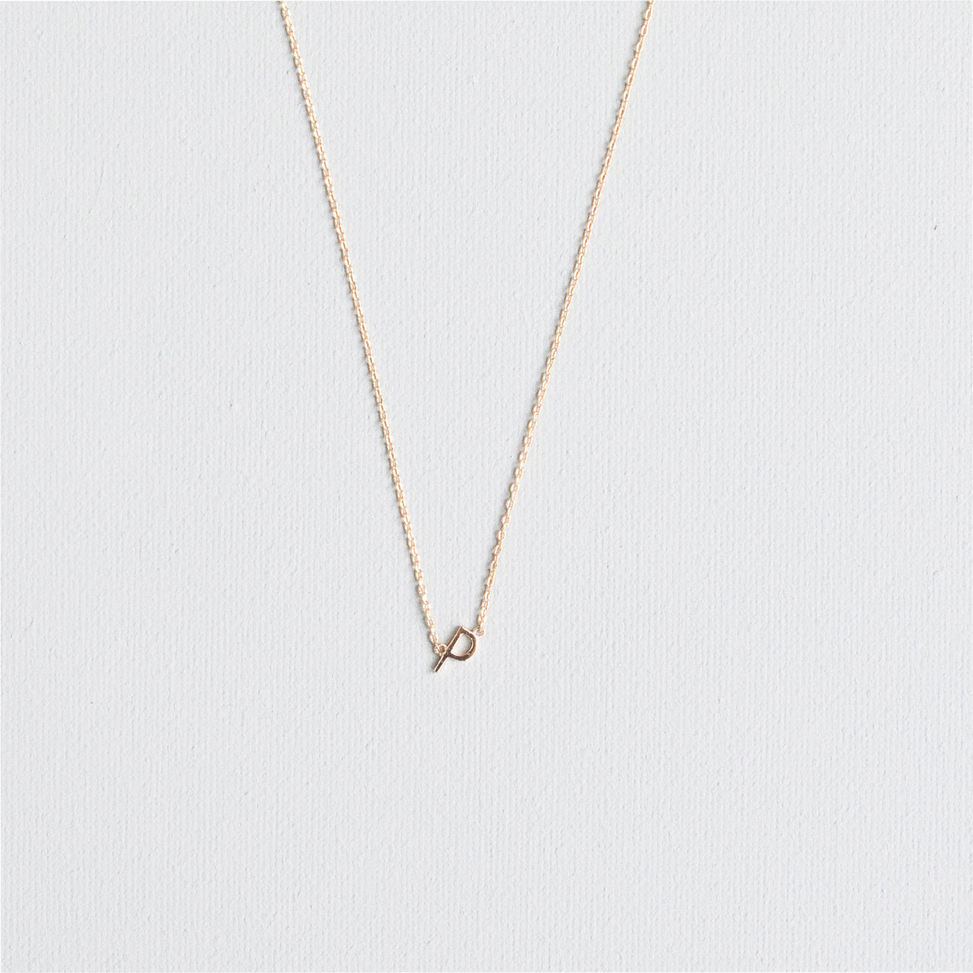 Luxe Delicate Initial Necklace | Gold