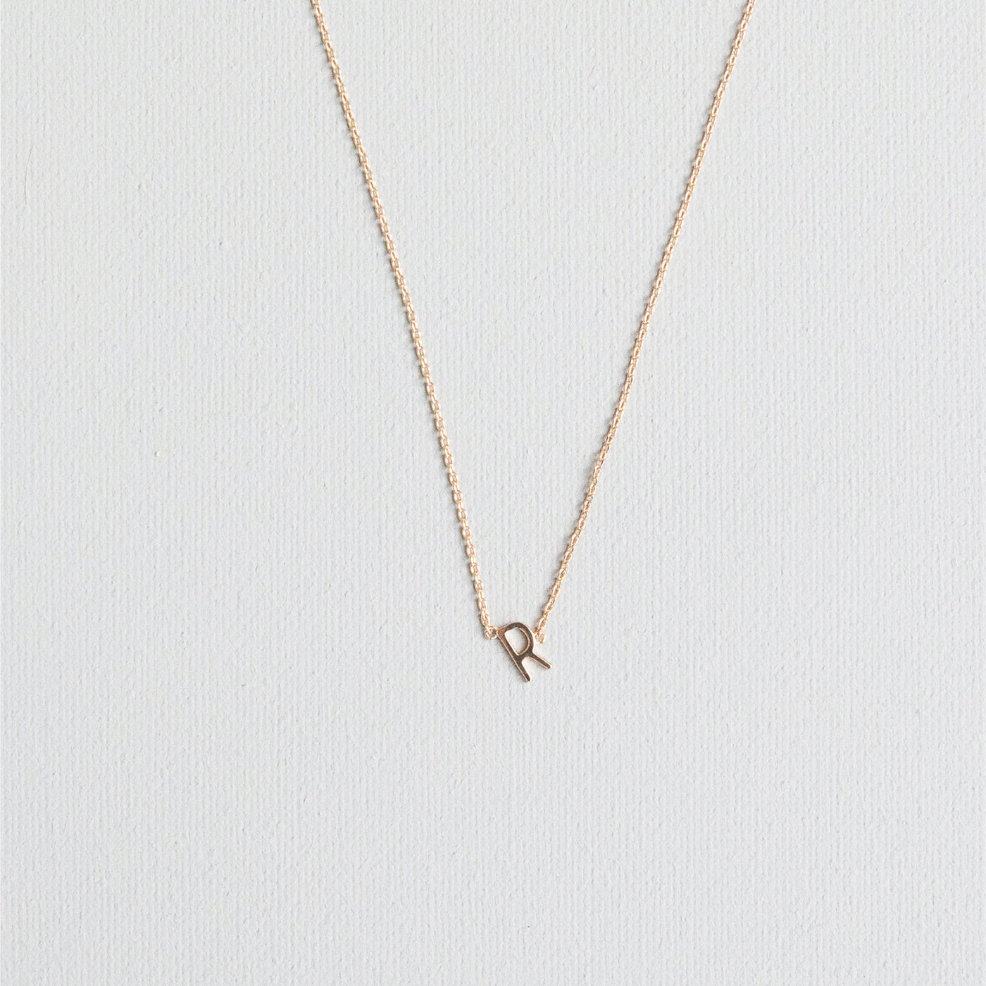 Luxe Delicate Initial Necklace | Gold