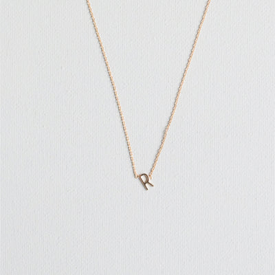 Luxe Delicate Initial Necklace | Gold