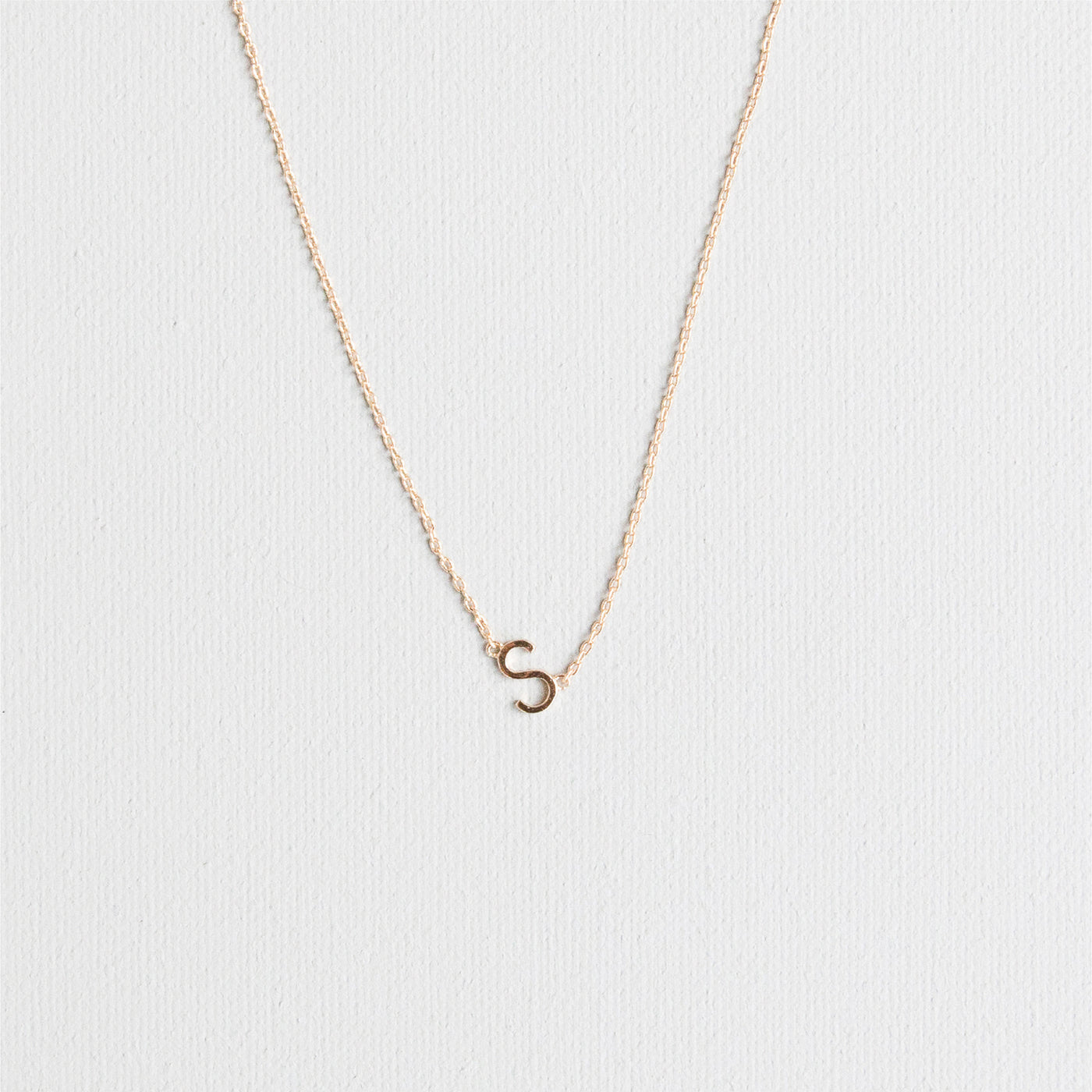 Luxe Delicate Initial Necklace | Gold