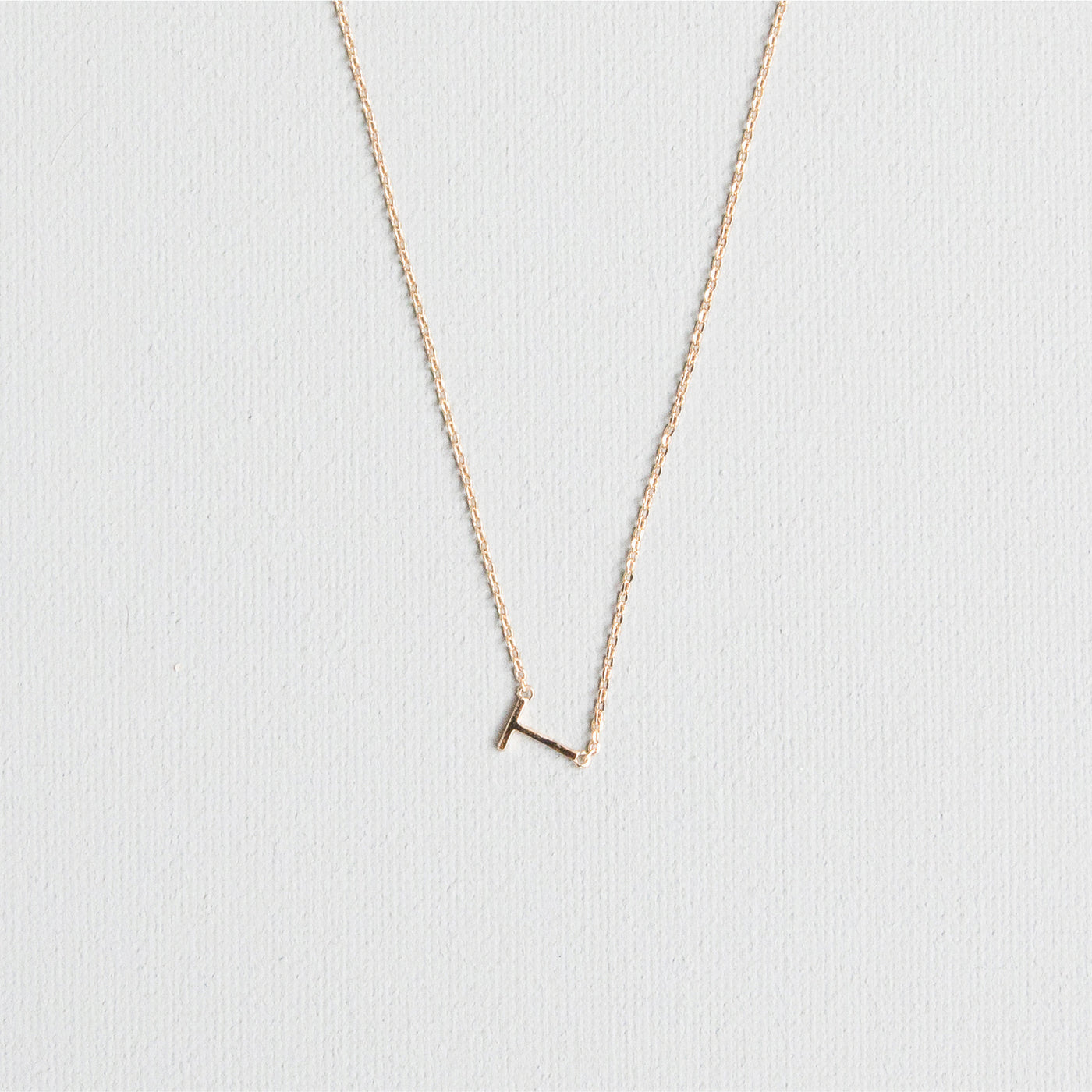Luxe Delicate Initial Necklace | Gold