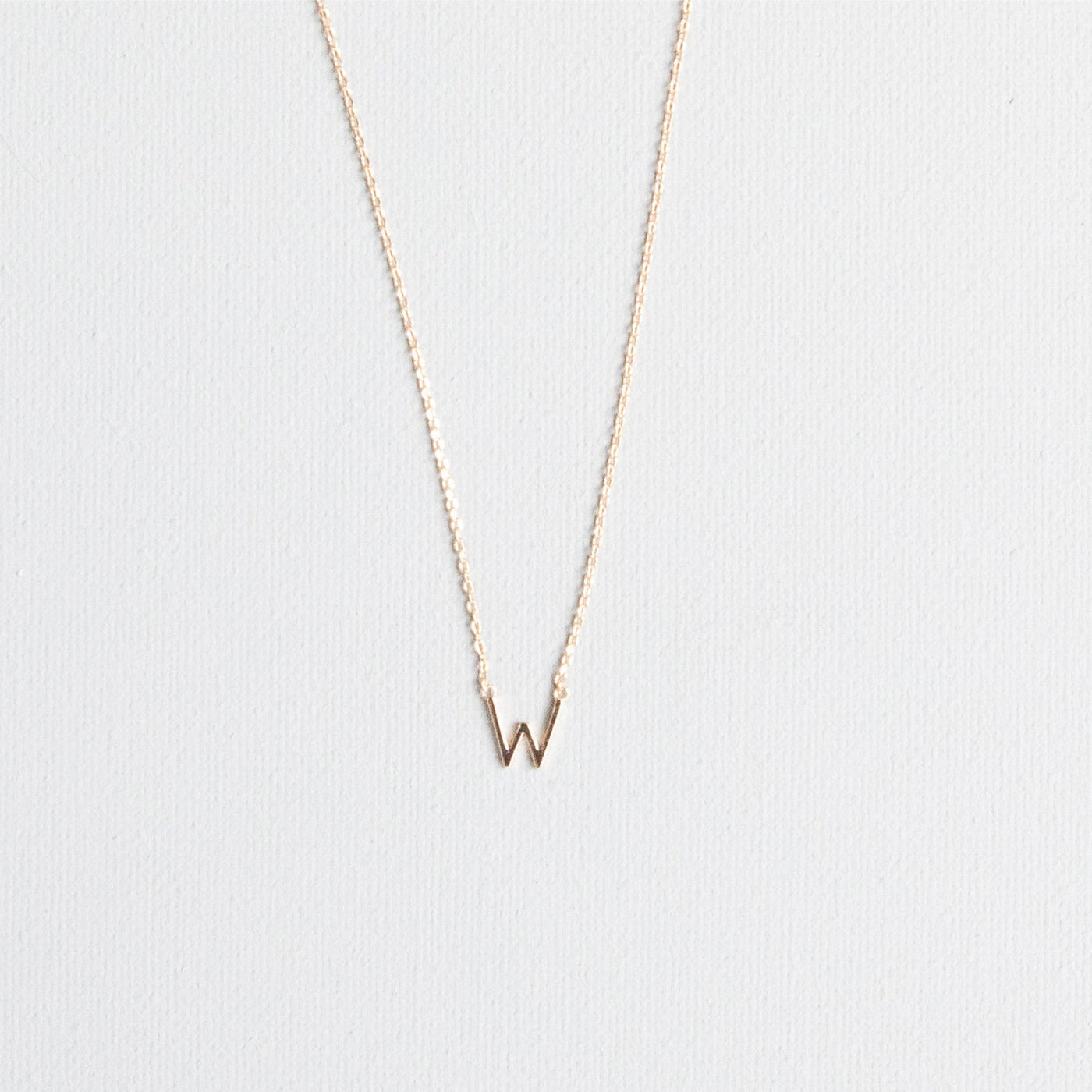 Luxe Delicate Initial Necklace | Gold