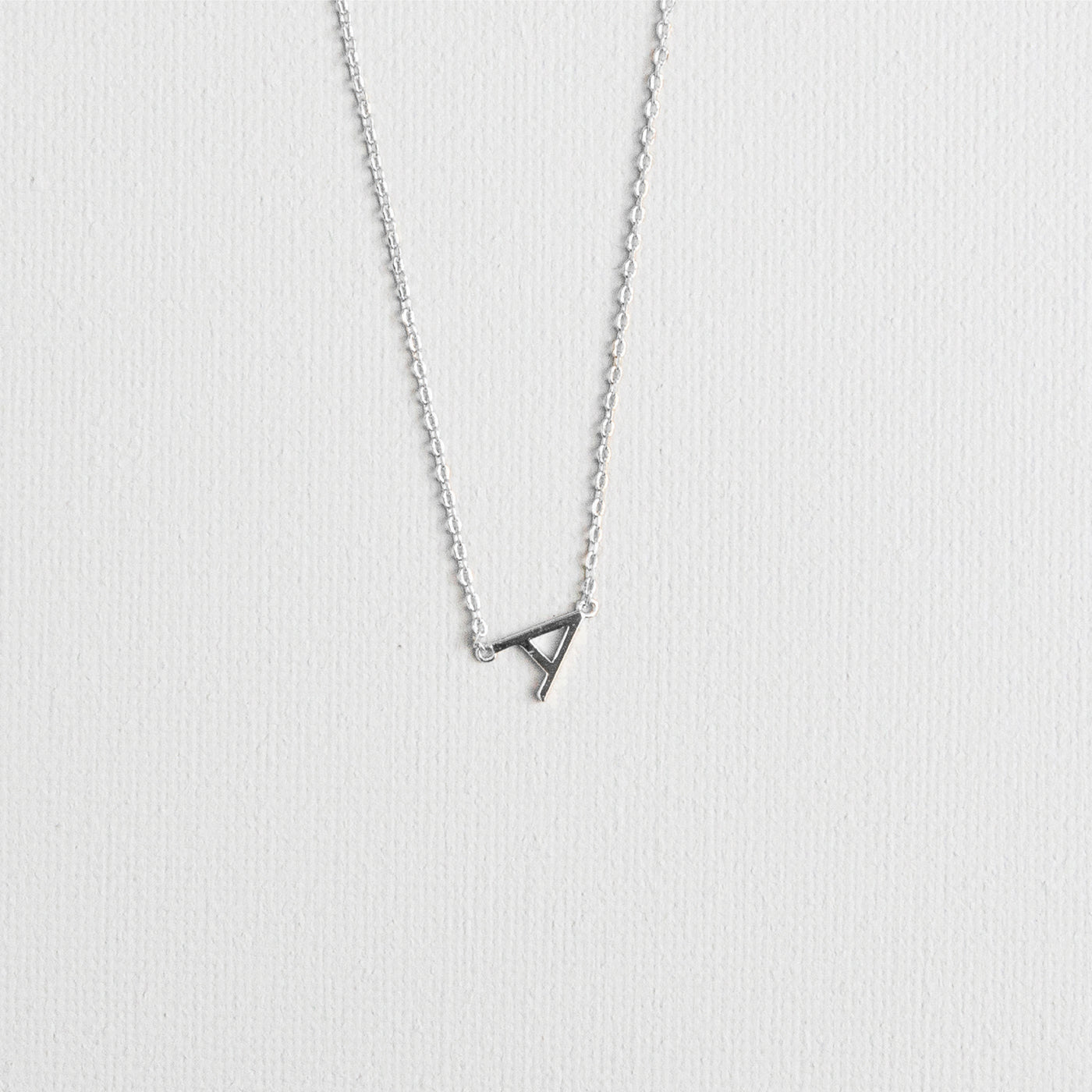 Silver Luxe Initial Necklace