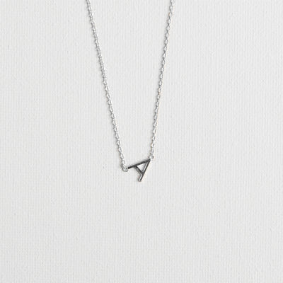 Silver Luxe Initial Necklace