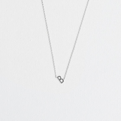 Silver Luxe Initial Necklace