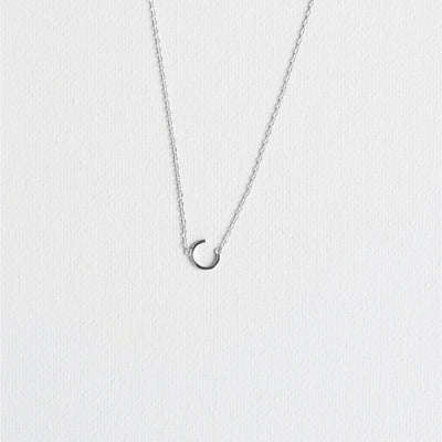 Silver Luxe Initial Necklace