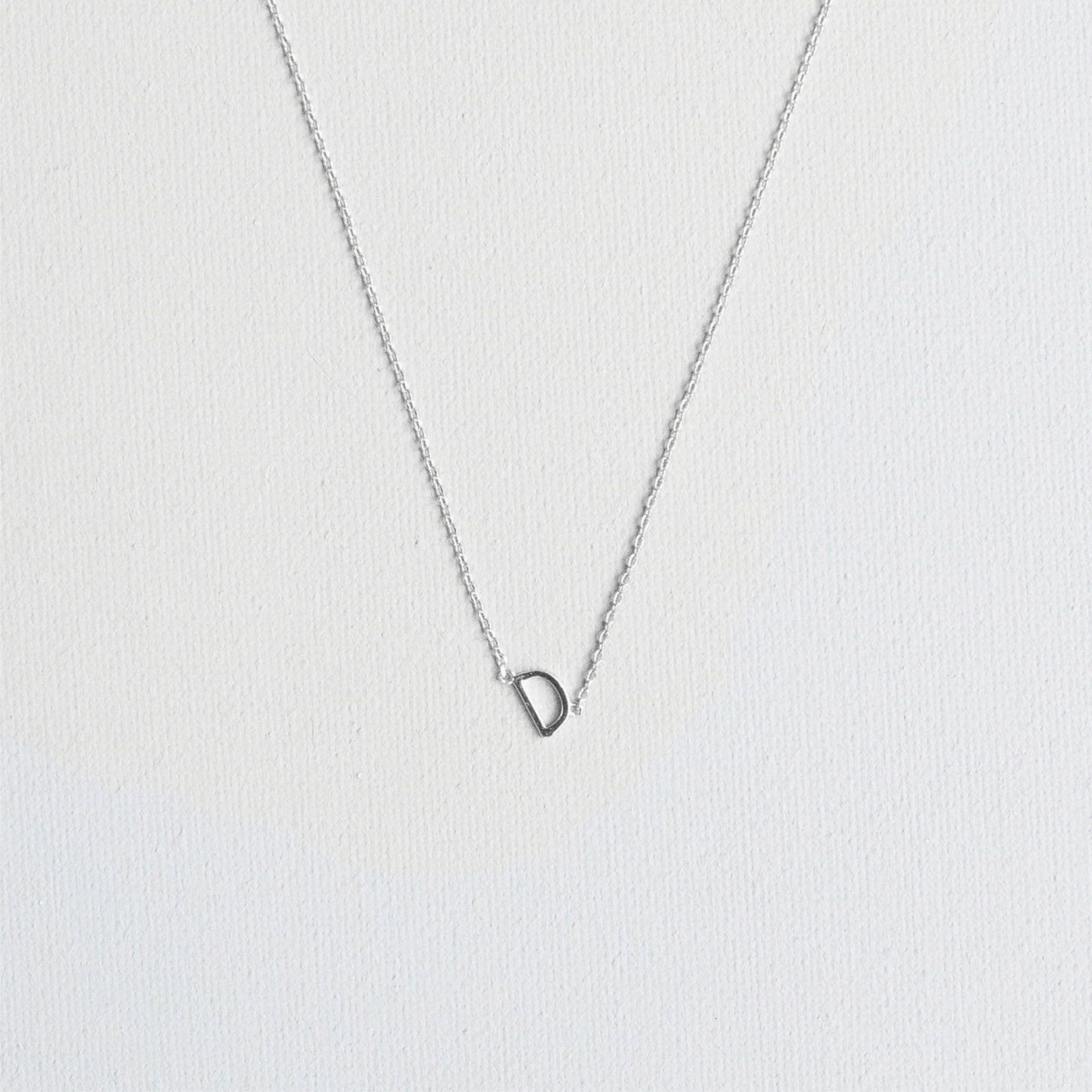 Silver Luxe Initial Necklace