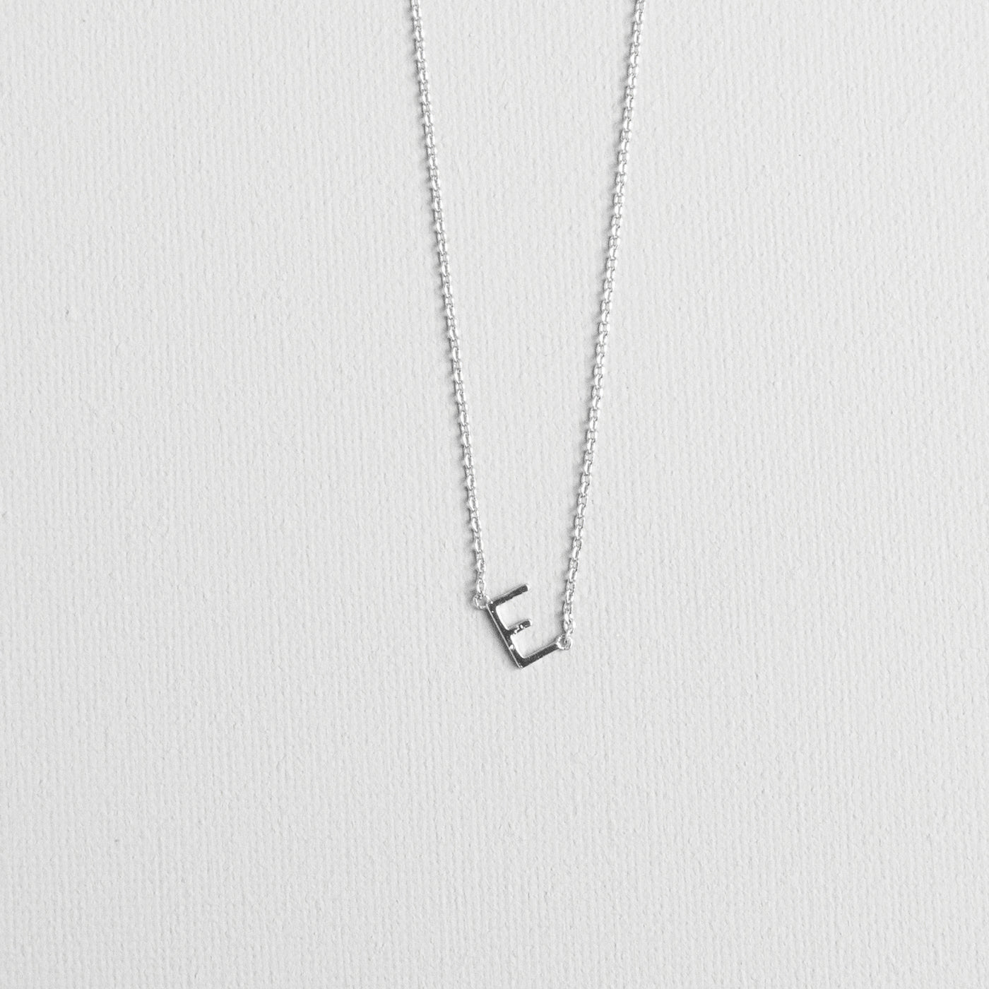 Silver Luxe Initial Necklace