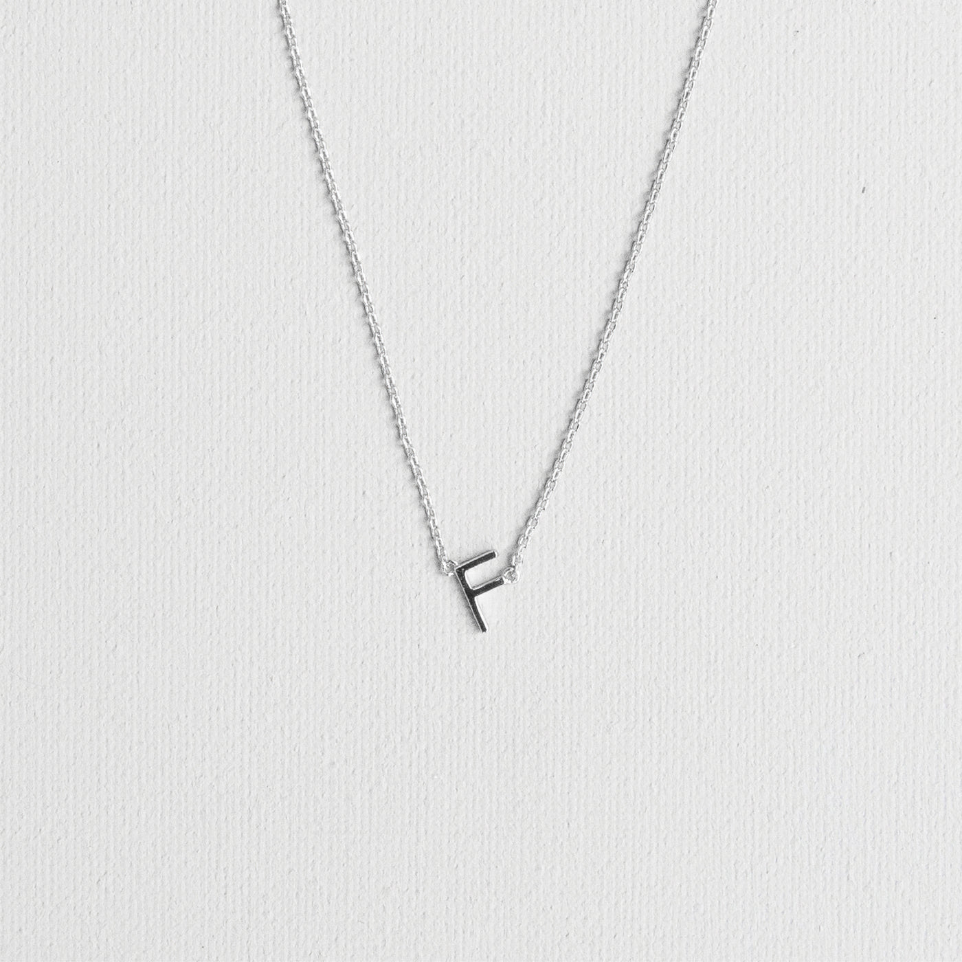 Silver Luxe Initial Necklace