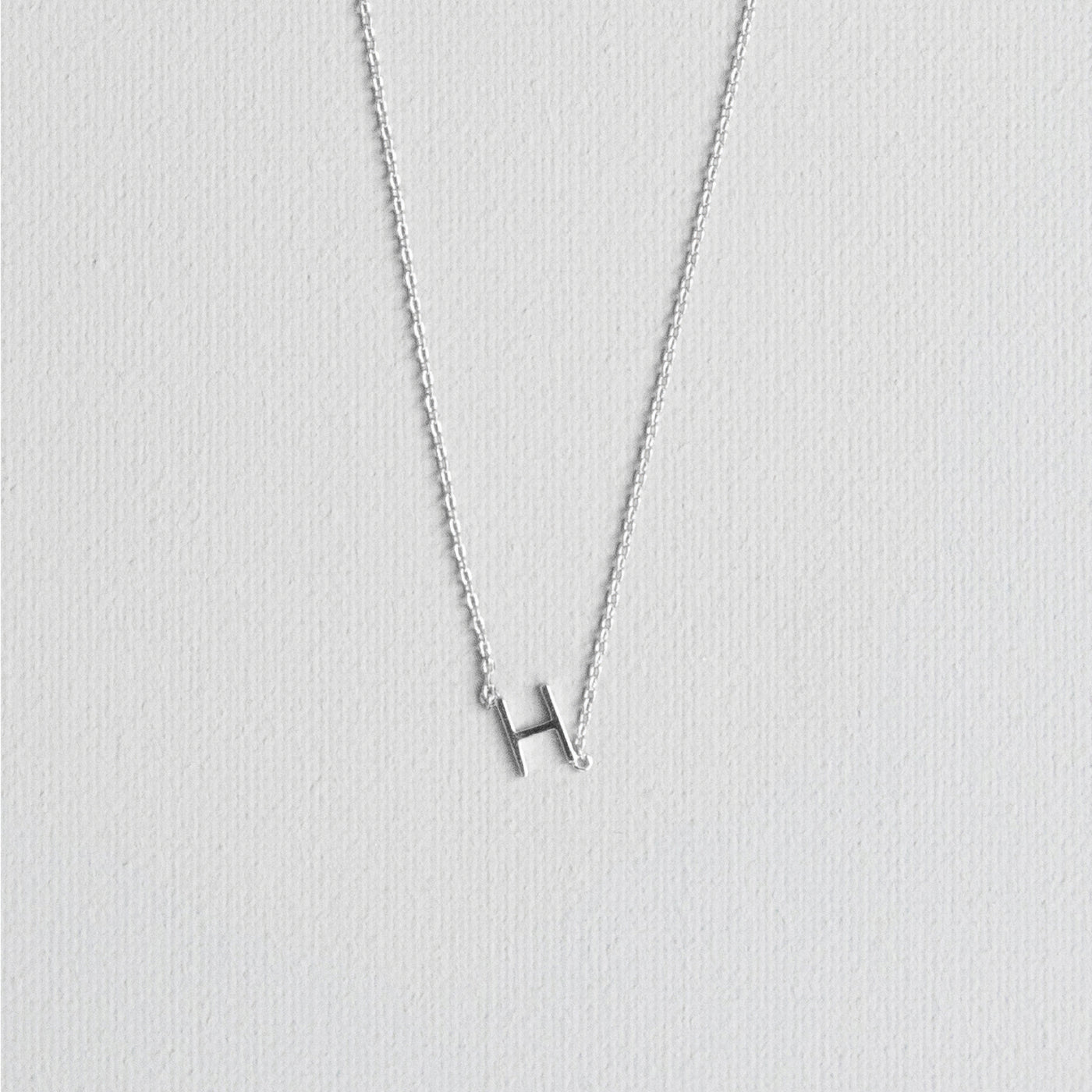 Silver Luxe Initial Necklace