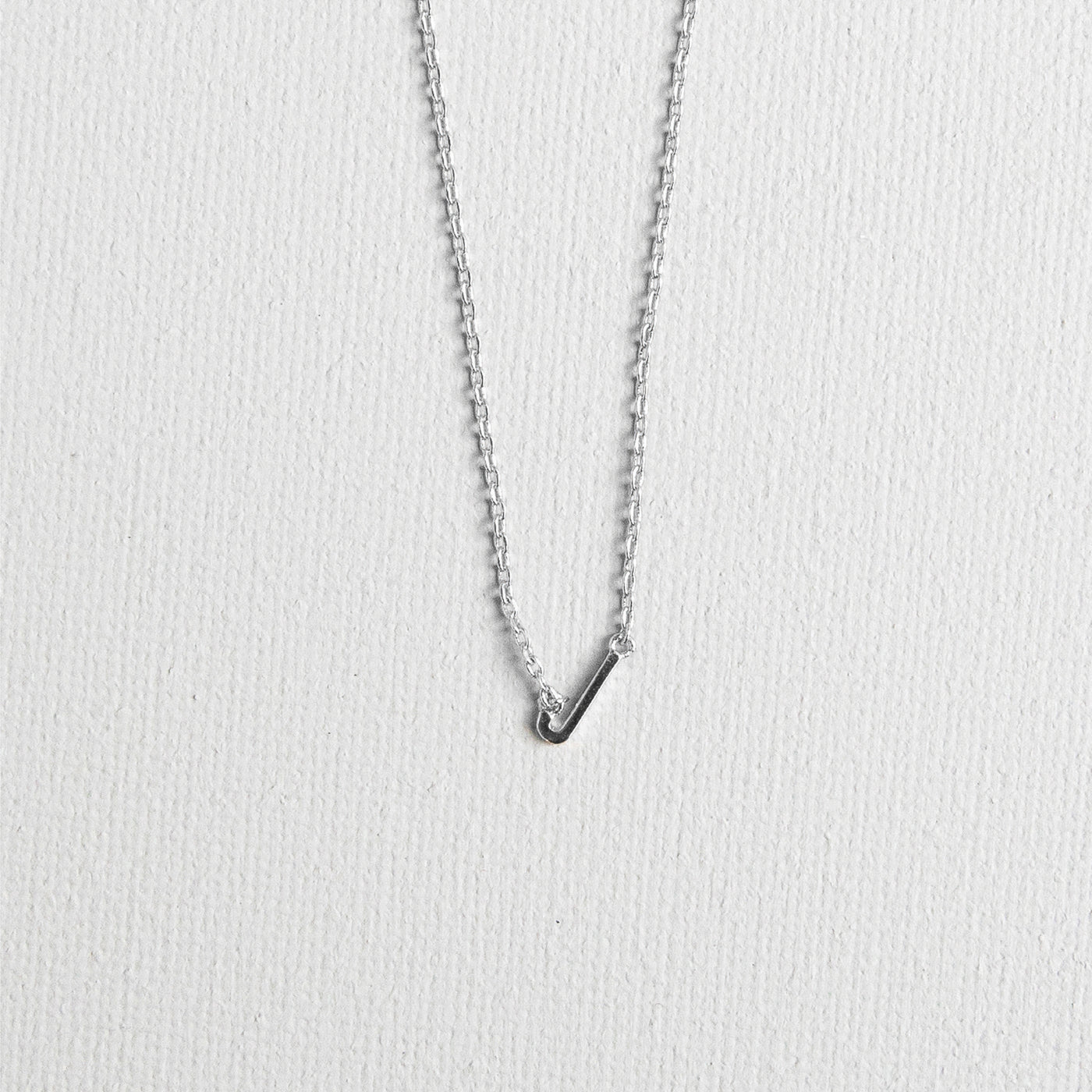 Silver Luxe Initial Necklace