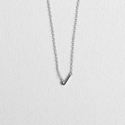 Silver Luxe Initial Necklace