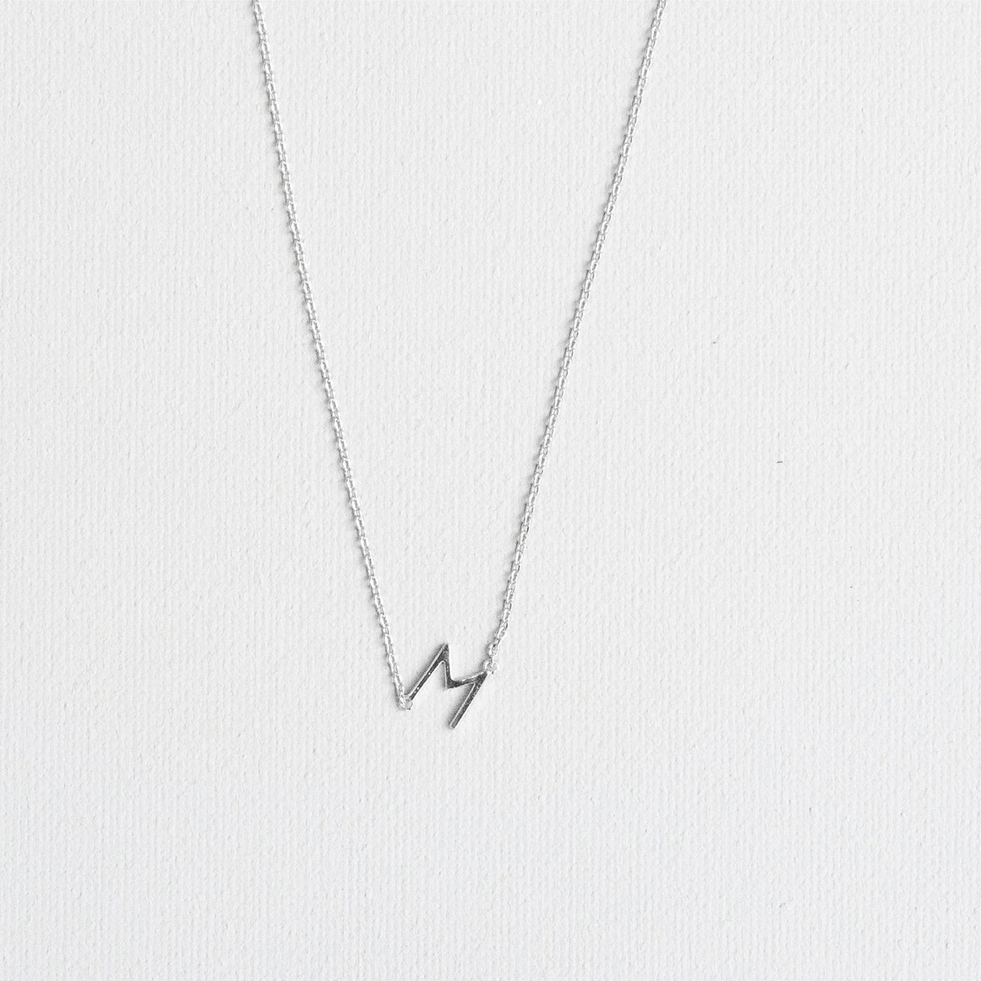 Silver Luxe Initial Necklace