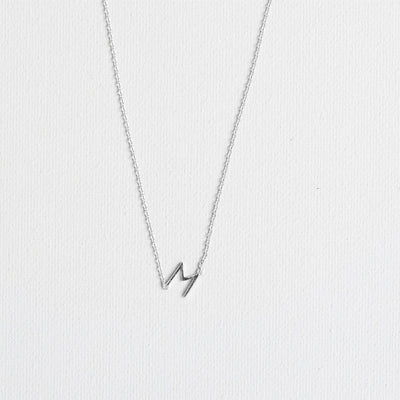Silver Luxe Initial Necklace