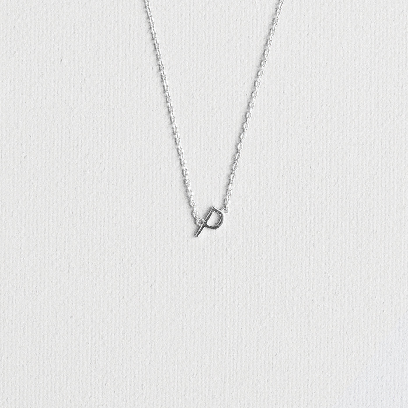 Silver Luxe Initial Necklace