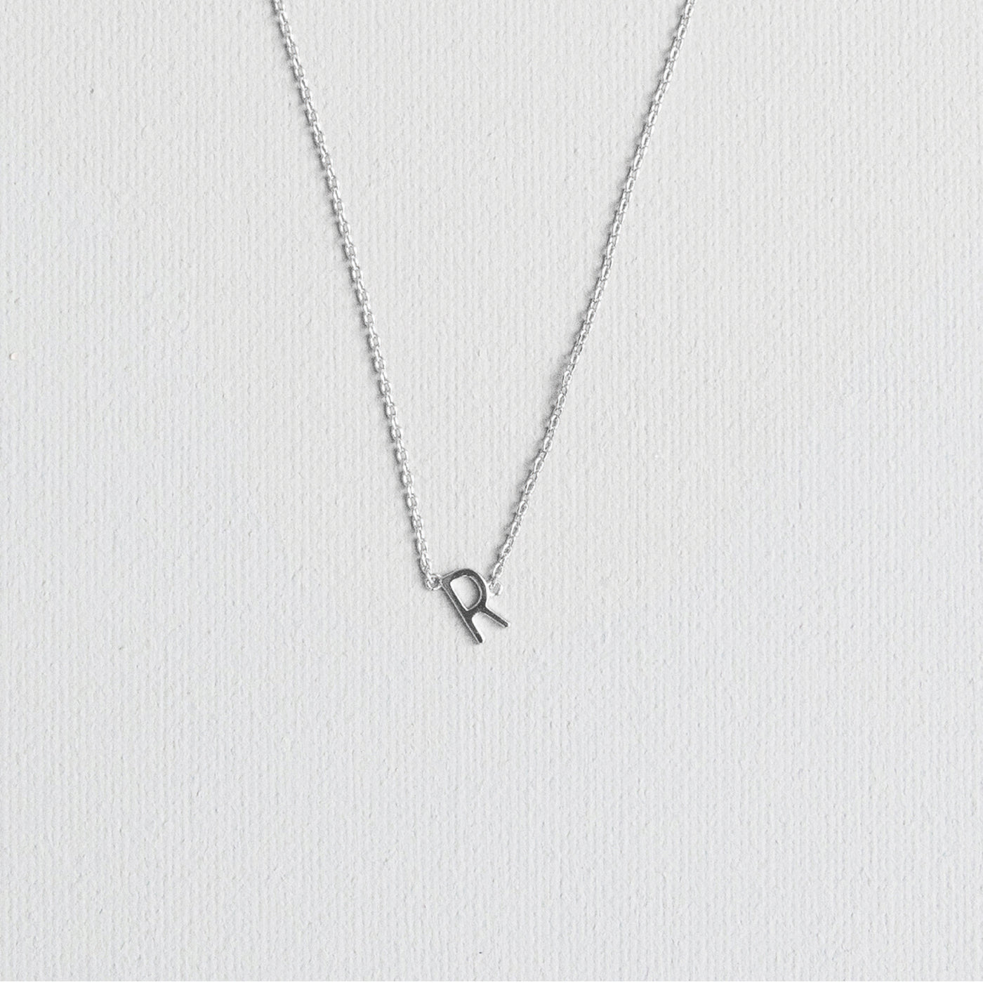 Silver Luxe Initial Necklace