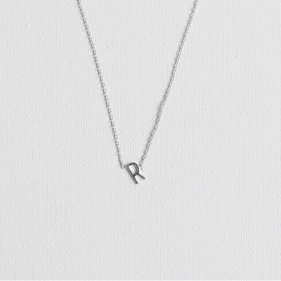 Silver Luxe Initial Necklace