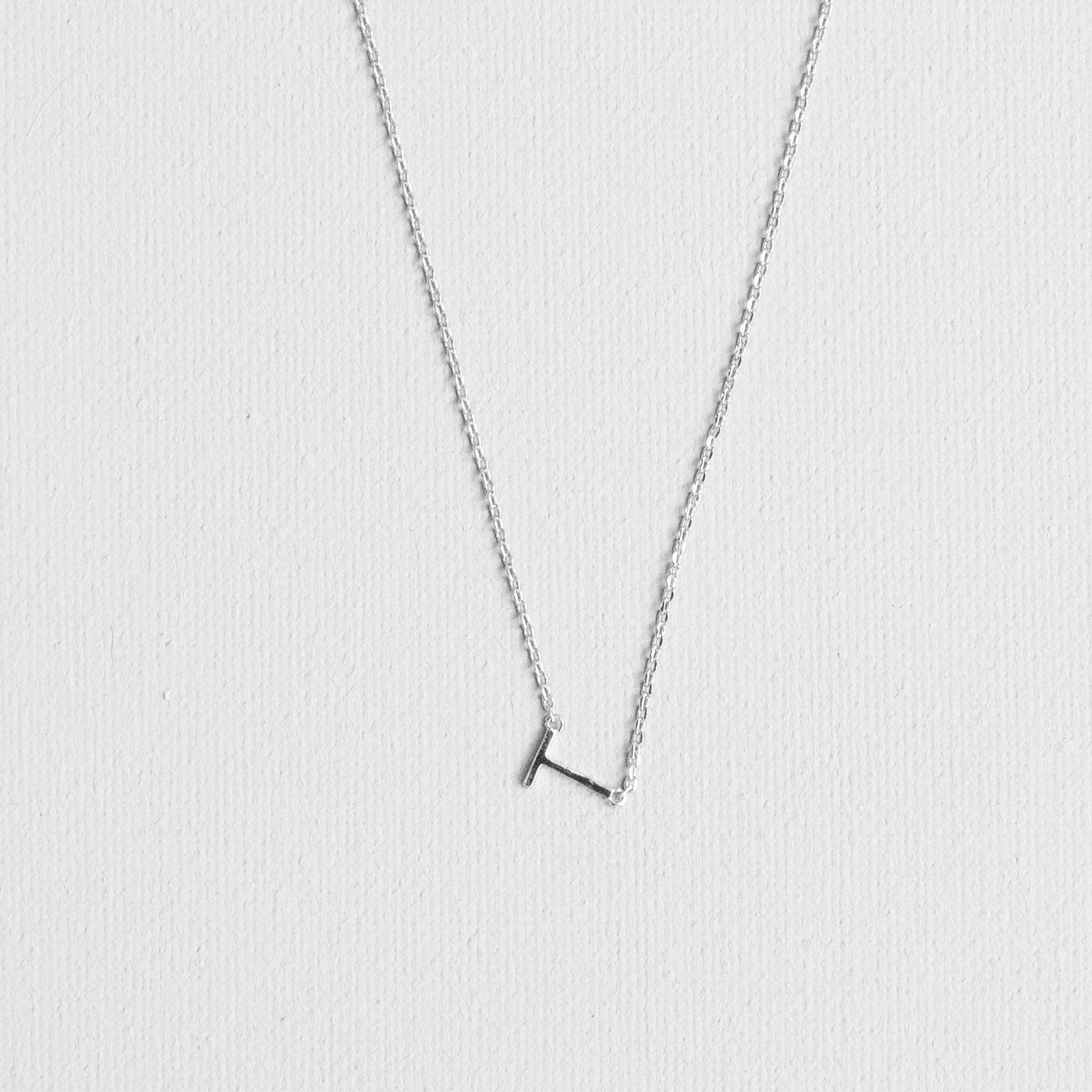 Silver Luxe Initial Necklace