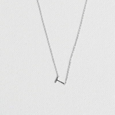 Silver Luxe Initial Necklace