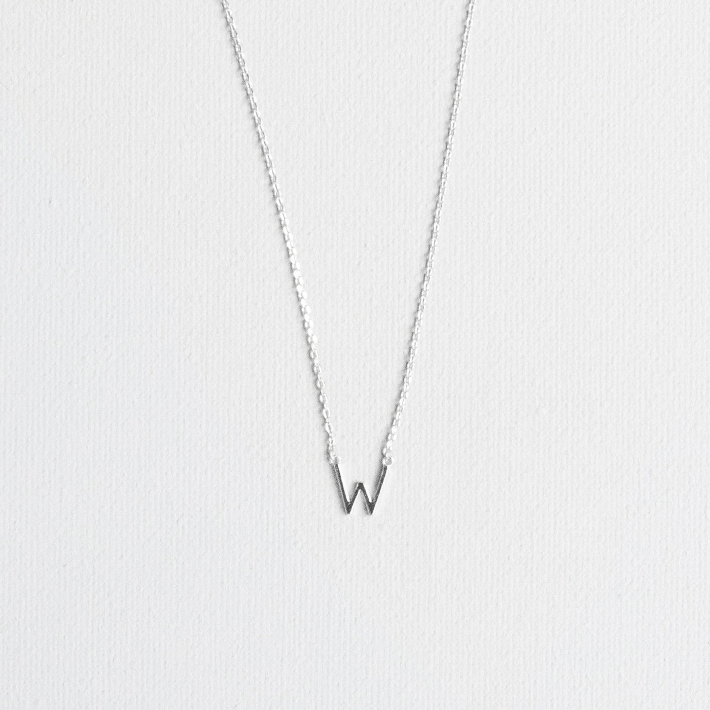 Silver Luxe Initial Necklace