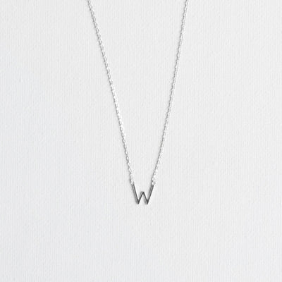Silver Luxe Initial Necklace