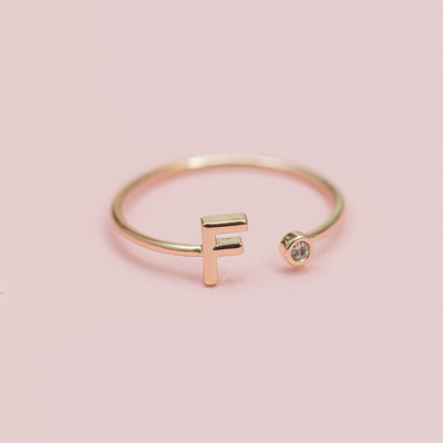 FINAL SALE - Luxe Initial Ring
