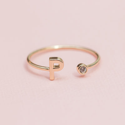 FINAL SALE - Luxe Initial Ring