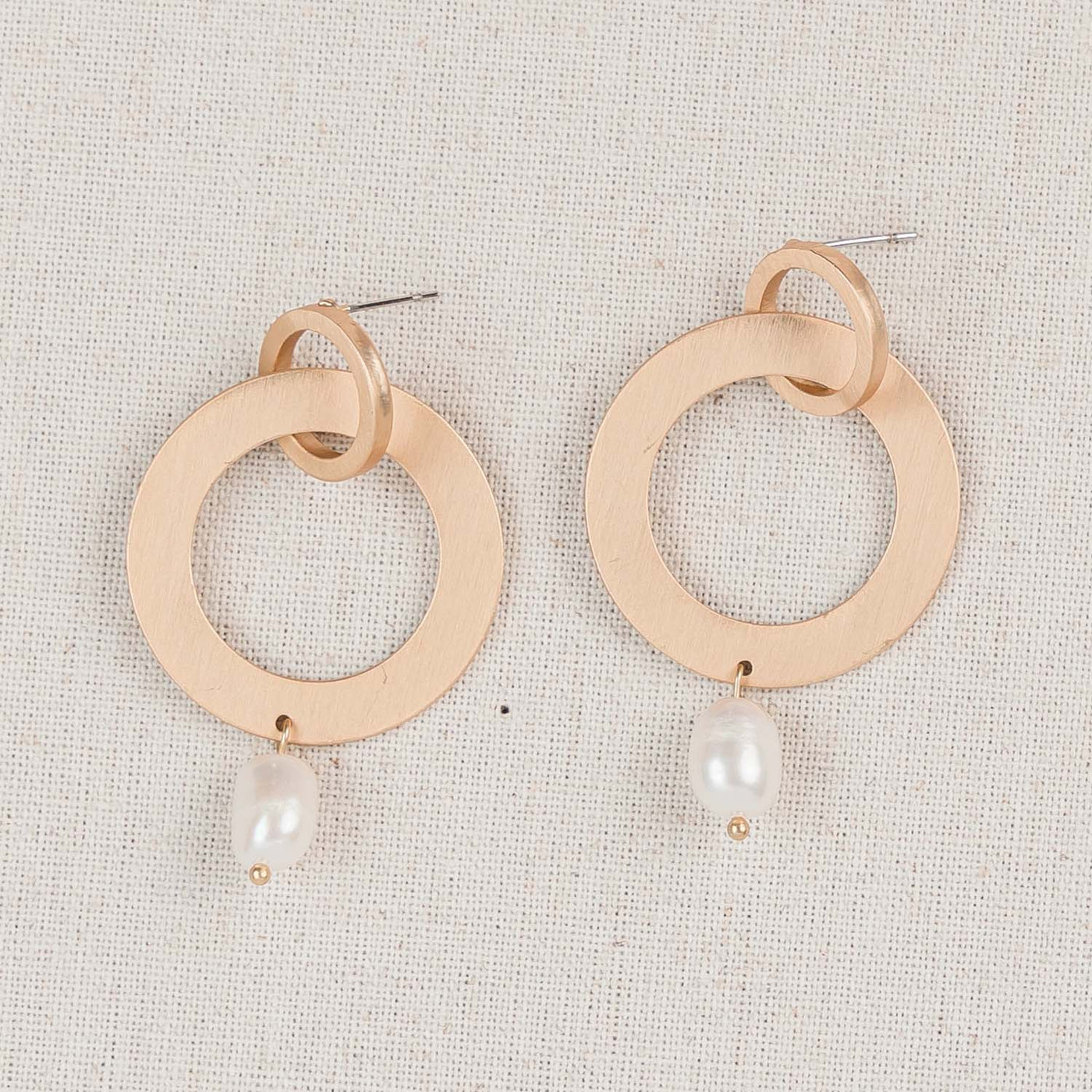 Matte Gold Meredith Earrings