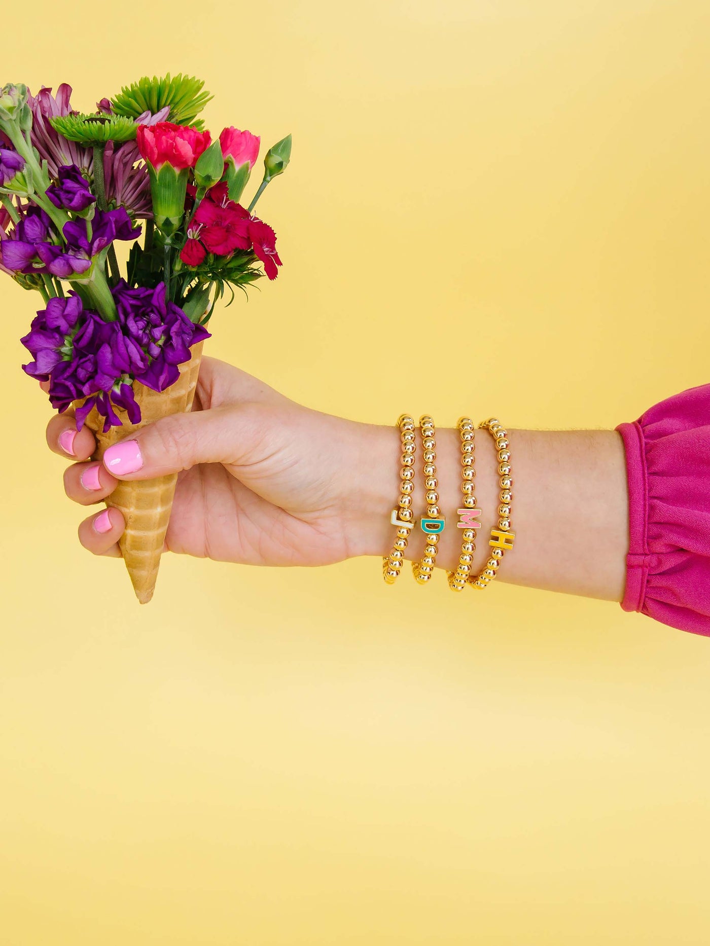 Monica Initial Bracelet