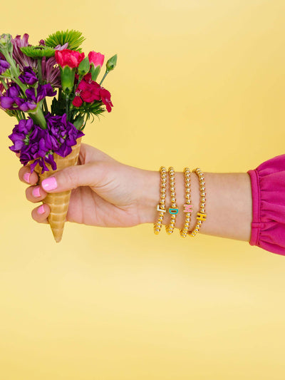 Monica Initial Bracelet