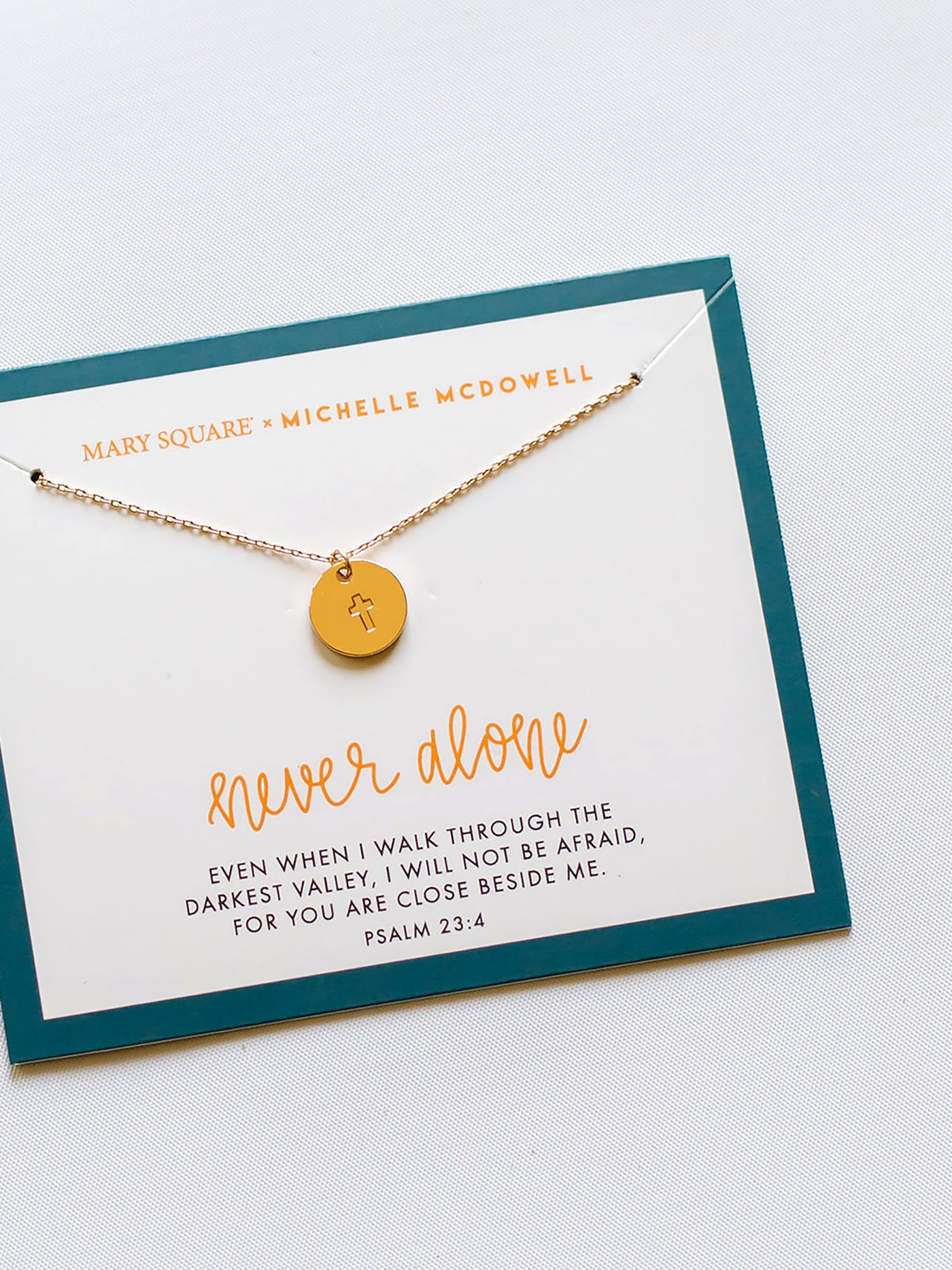 Never Alone Inspirational Necklace