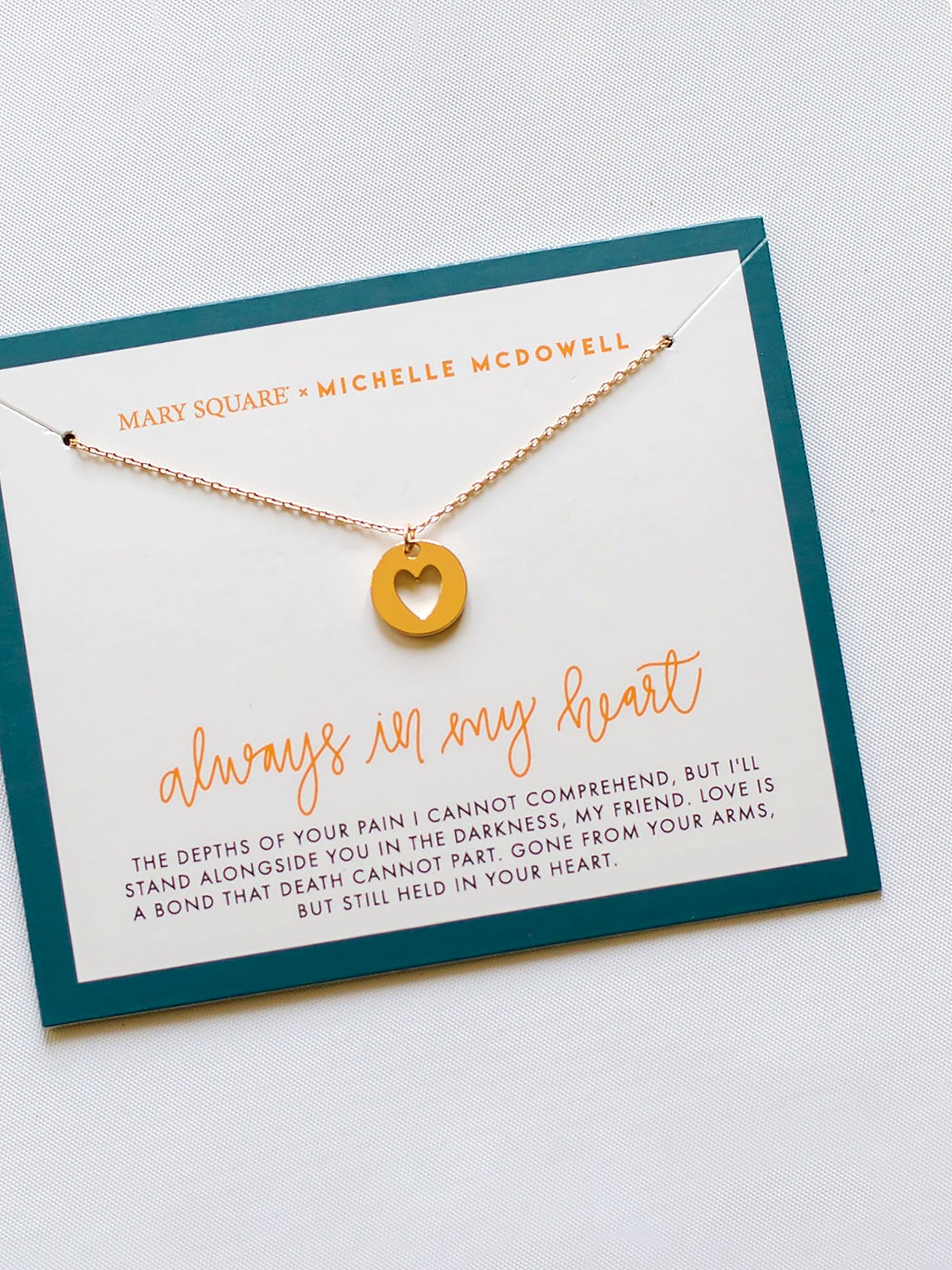Always in My Heart Inspirational Necklace