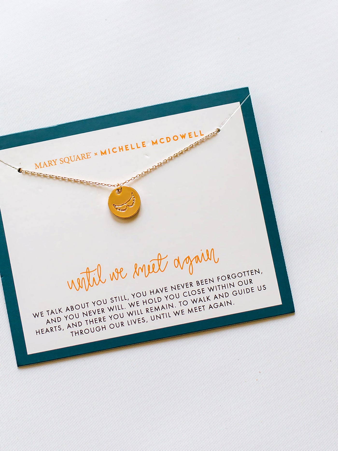 Until We Meet Again Inspirational Necklace