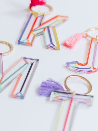 Initial Keychain Collection | Clean Lines