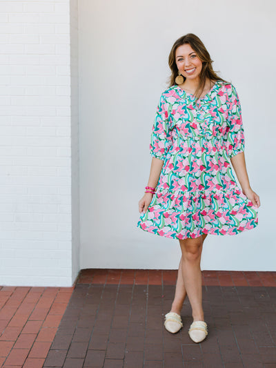 FINAL SALE - Harlow Dress | Come Away With Me Green