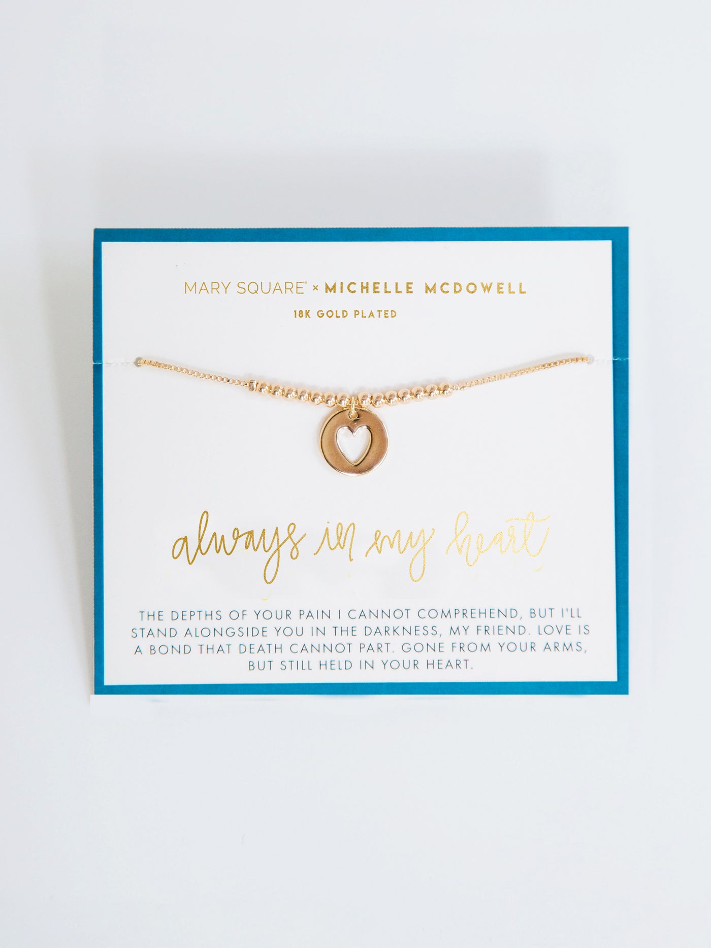 FINAL SALE - Always in My Heart Inspirational Bracelet