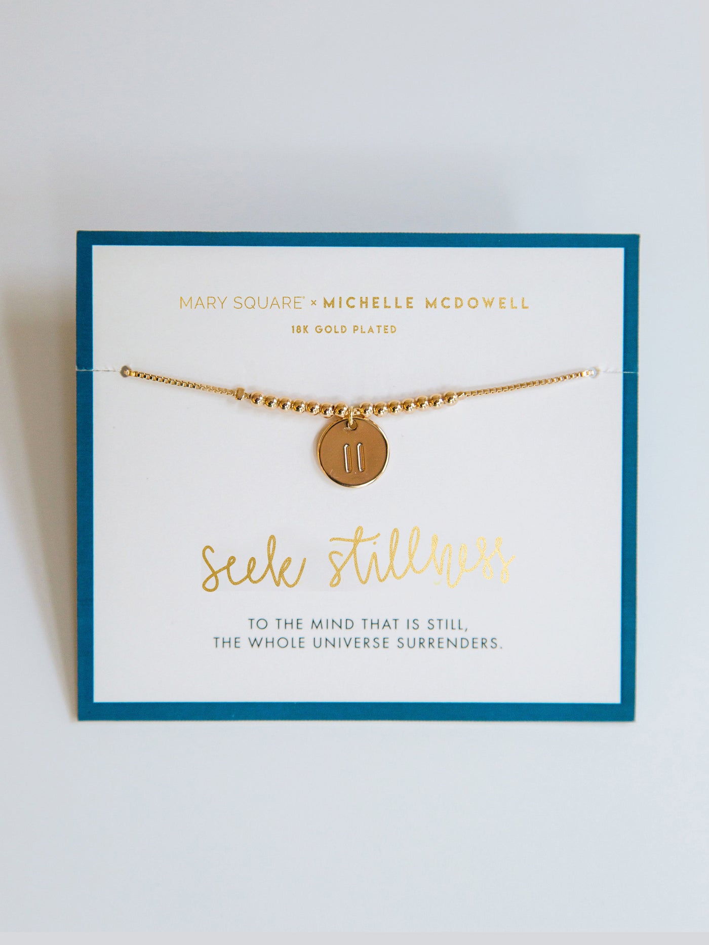 FINAL SALE - Seek Stillness Inspirational Bracelet