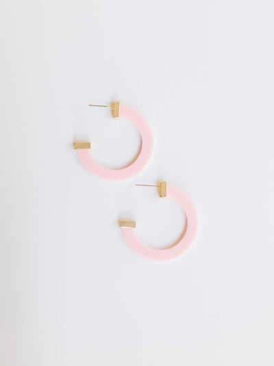 FINAL SALE - Classic Acrylic Hoops | Medium