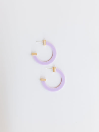 FINAL SALE - Classic Acrylic Hoops | Medium