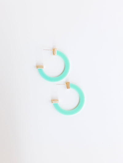 FINAL SALE - Classic Acrylic Hoops | Medium