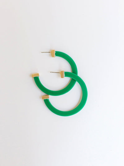 FINAL SALE - Classic Acrylic Hoops | Large